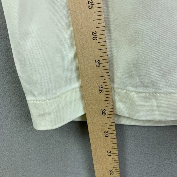 Soft Surroundings Pants Womens 20W Cream White Wide Leg‎ Full Length Hem Slits - Picture 11 of 15